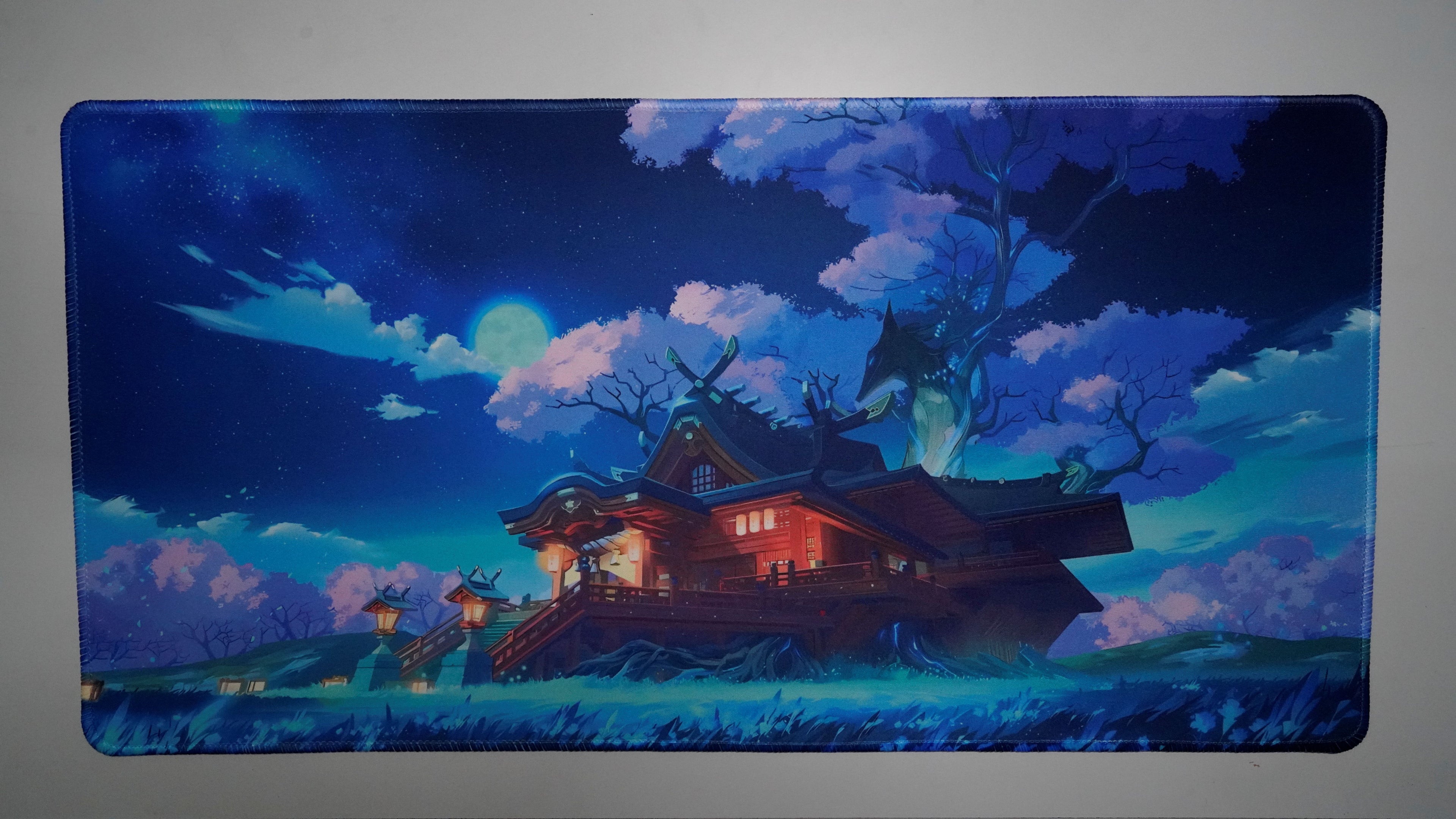 Inazuma Night: Grand Narukami Shrine - Premium Desk Mat (4mm)