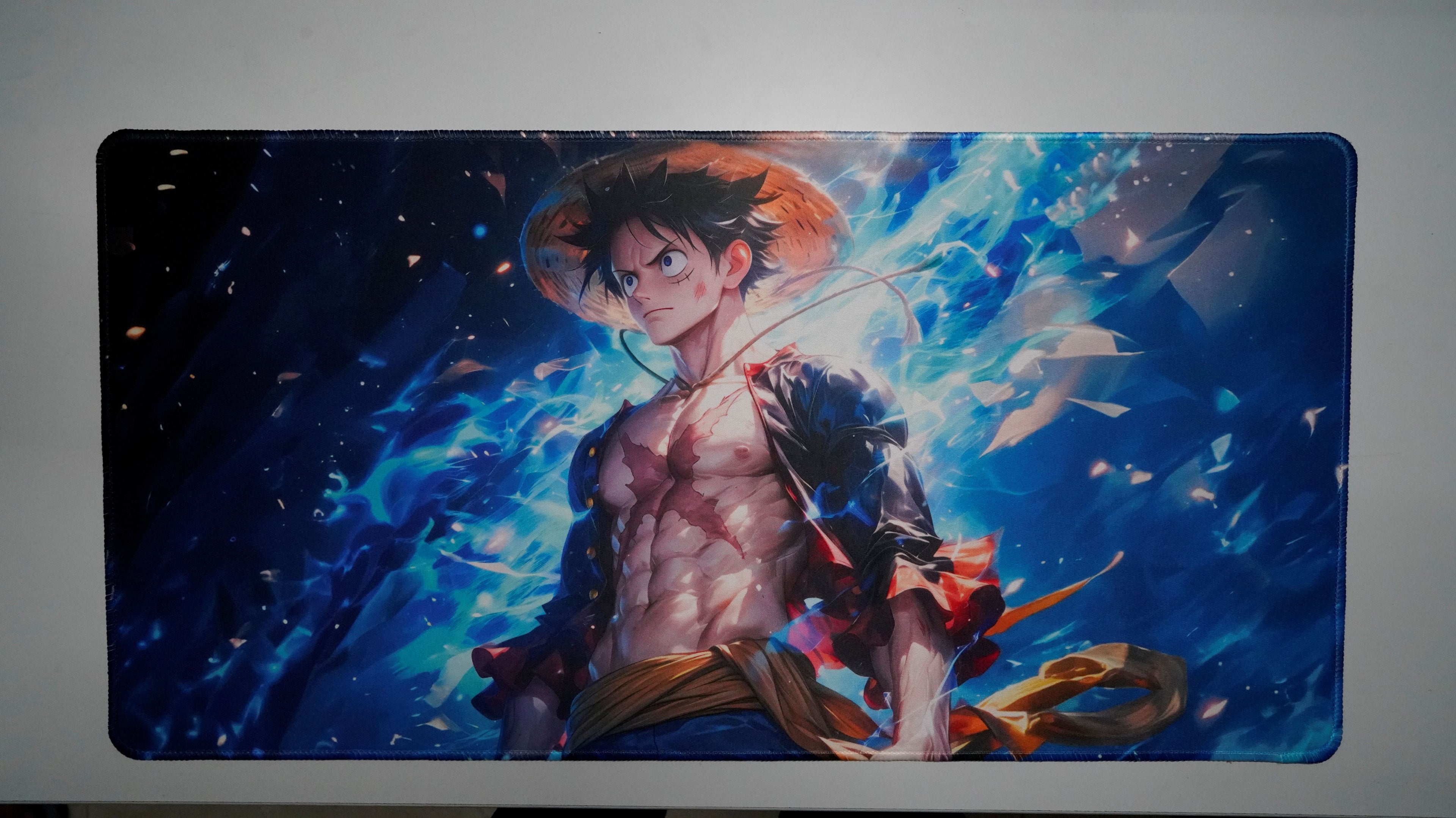 Haki Unleashed: The Straw Hat Captain - Premium Gaming Desk Mat (4mm)