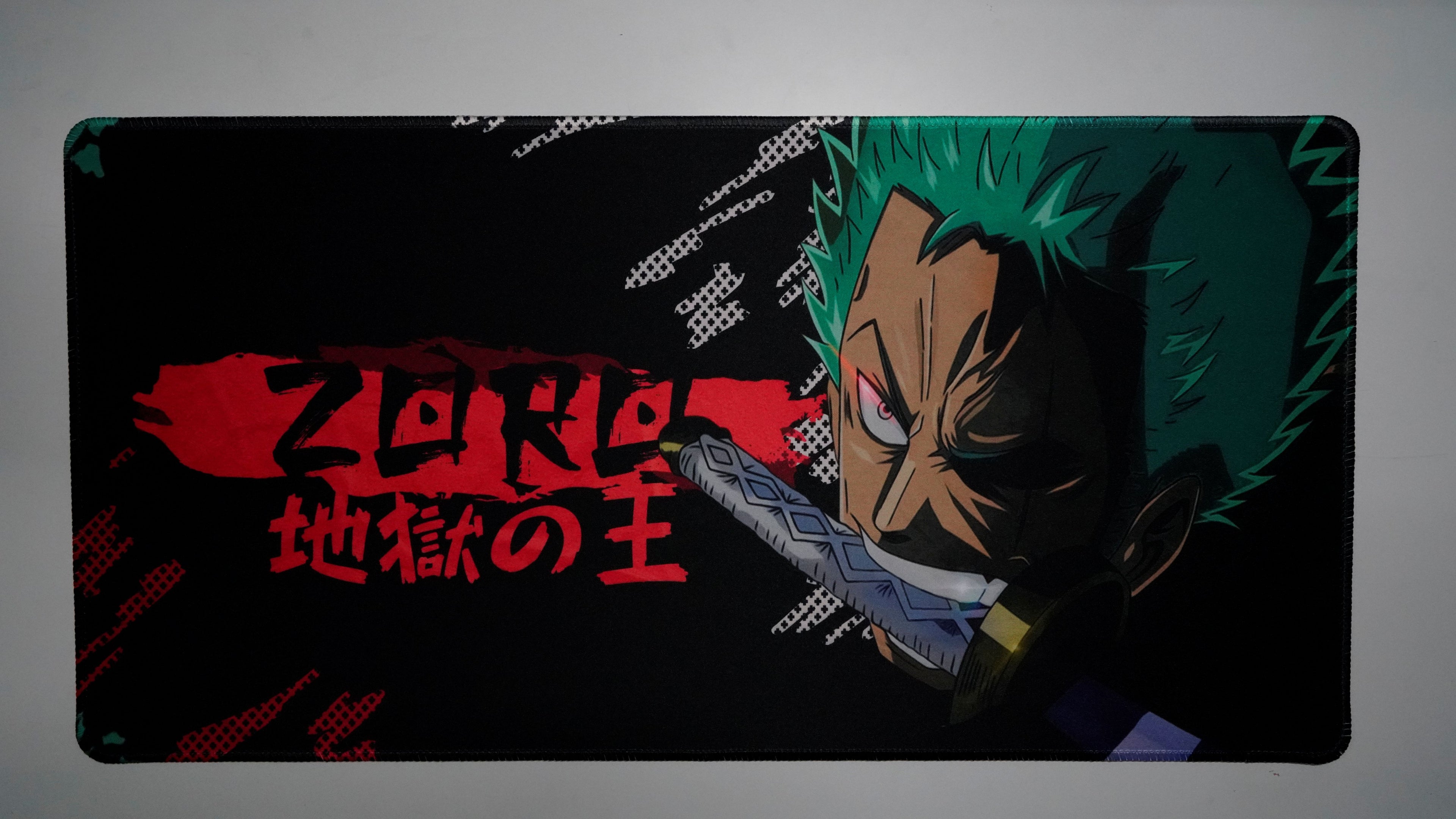 The King of Hell: Emerald Swordsman - Premium Gaming Desk Mat (4mm)