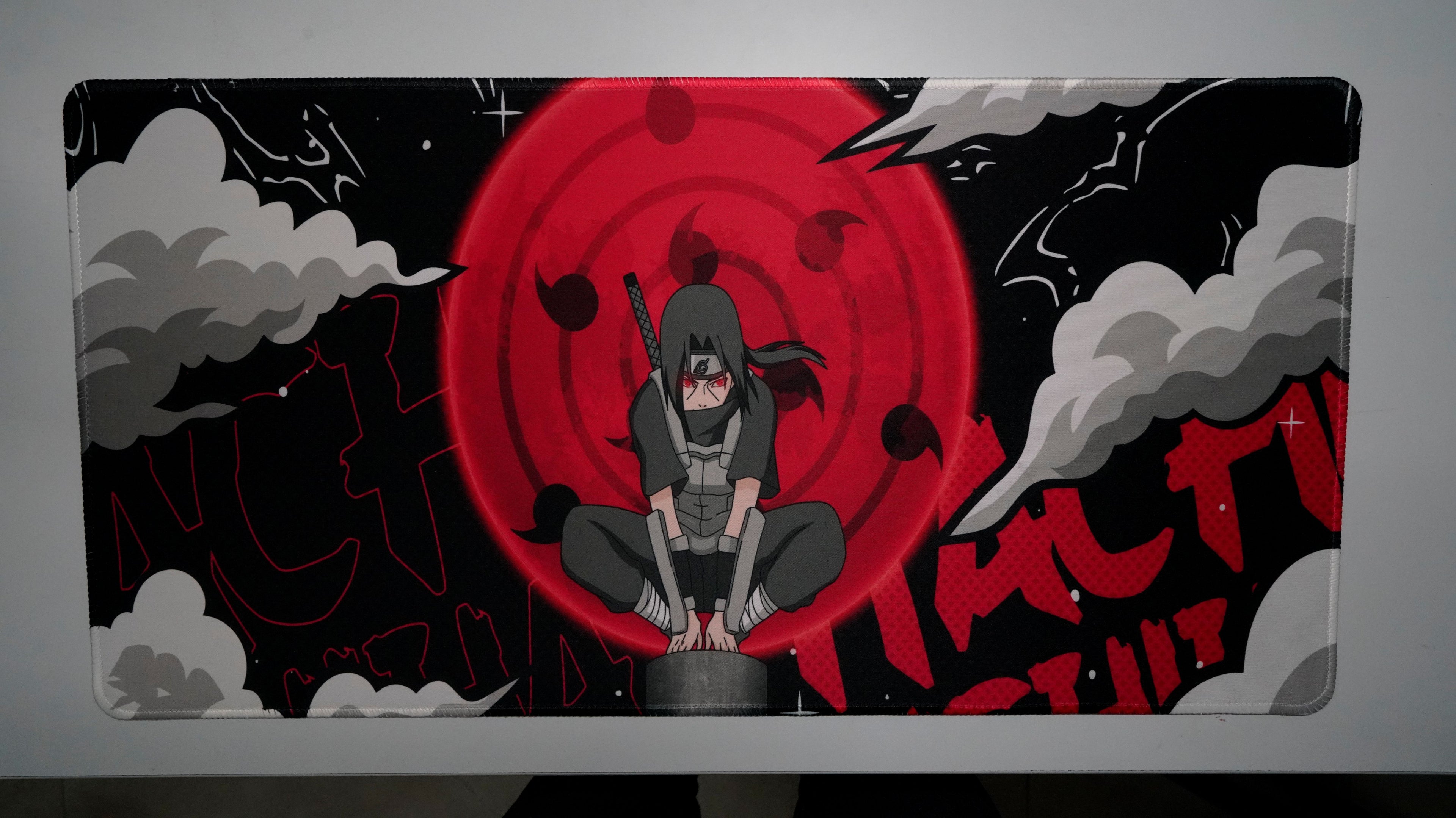 The Crimson Illusion: Rogue Ninja - Premium Gaming Desk Mat (4mm)